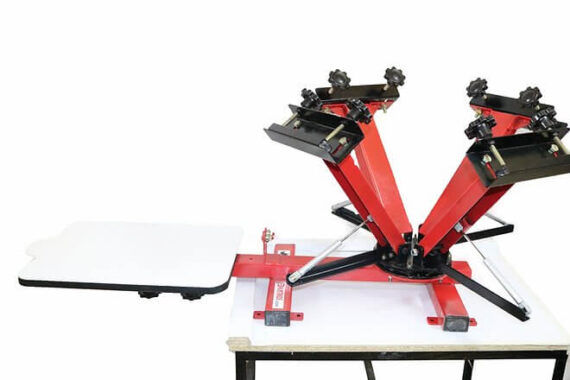 4 color 4 station screen printing press in india