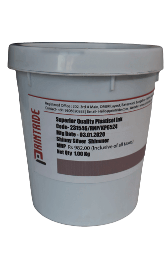 silver shimmer plastisol ink