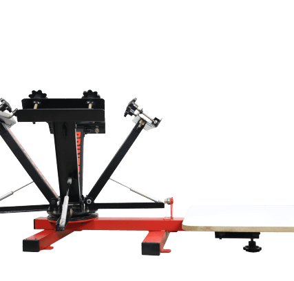 Rider 4 Color 1 Station Screen Printing Press